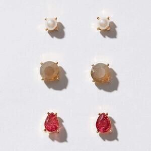 LOFT Gem Stud Earring Set